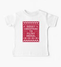Merry Christmas Ya Filthy Animal Baby Tee
