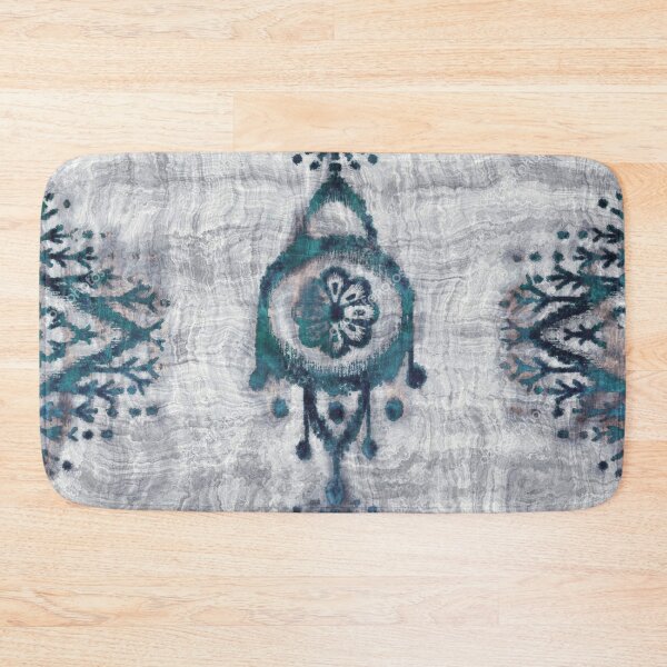 Item preview, blue fabric art pattern traditional block print pattern design simple designed and sold by Vkhandekar.