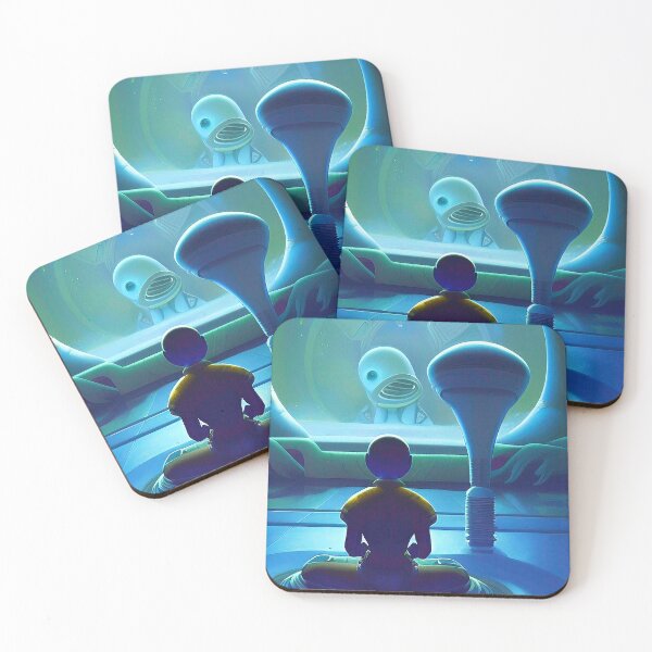 Item preview, Meditating alien. Yoga Meditation art designed and sold by Neo-Expression.