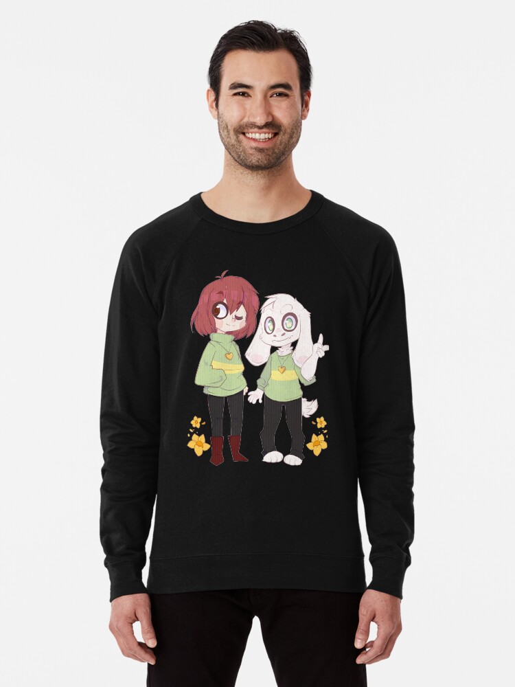 Best Friends Asriel and Chara Lightweight Sweatshirt