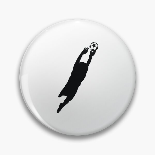 Item preview, Goal Keeper, Soccer player, soccer Silhouette, Soccer player kicking a ball designed and sold by BlueDiamond-19.
