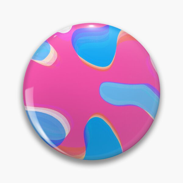 Item preview, Multicolor Neon Pink, Neon Blue, Purple, White and Blue Tones Bubbly Pattern Design designed and sold by theprintedclub.