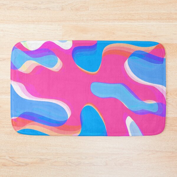 Item preview, Multicolor Neon Pink, Neon Blue, Purple, White and Blue Tones Bubbly Pattern Design designed and sold by theprintedclub.