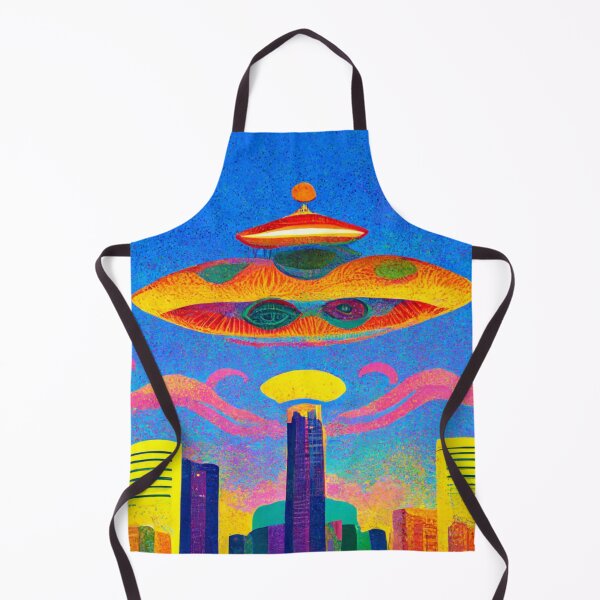 Item preview, Alien Invasion Mars Attacks UFO Psychedelic Extraterrestrial Unidentified Flying Object  designed and sold by Weirdarto.