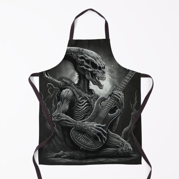 Item preview, Alien guitar player, Guitarist UFO, Space Sci-fi art designed and sold by YZO-Design.