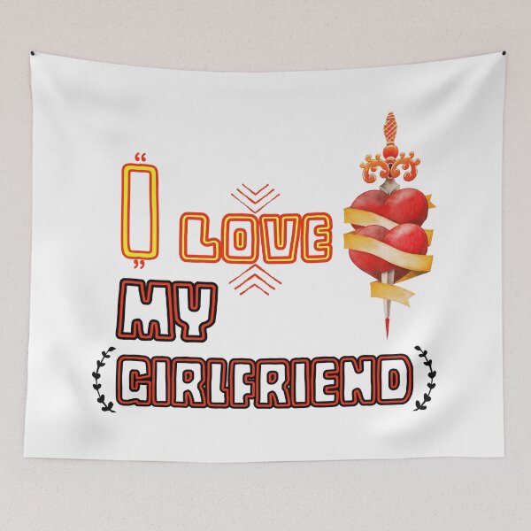 Item preview, I Love My Girlfriend : Quote Design designed and sold by QuotezArtist.