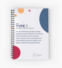 Enneagram Type 1 - Thankful for You! Spiral Notebook