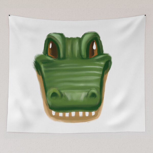 Aperçu de l'œuvre Cute Aligator Drawing créée et vendue par WeHeartAnimals.