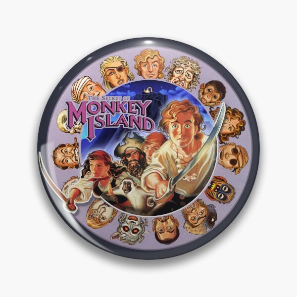 Item preview, Secret of Monkey Island - Pirate Codewheel with logo -  Classic MS-DOS point and click graphic adventure game! designed and sold by RetroTeeStudio.