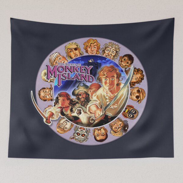 Item preview, Secret of Monkey Island - Pirate Codewheel with logo -  Classic MS-DOS point and click graphic adventure game! designed and sold by RetroTeeStudio.