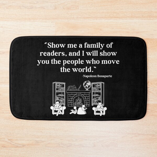 Item preview, Show me a family of Readers - Napoleon Bonaparte Quote - White Text designed and sold by TheKnightWriter.