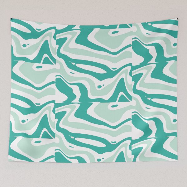 Item preview, Mint blue pattern  designed and sold by IceyDel.