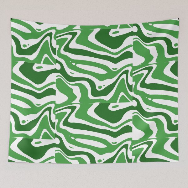 Item preview, Green wavy pattern  designed and sold by IceyDel.