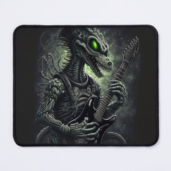 Item preview, Alien guitar player, Guitarist UFO, Space Sci-fi art designed and sold by YZO-Design.