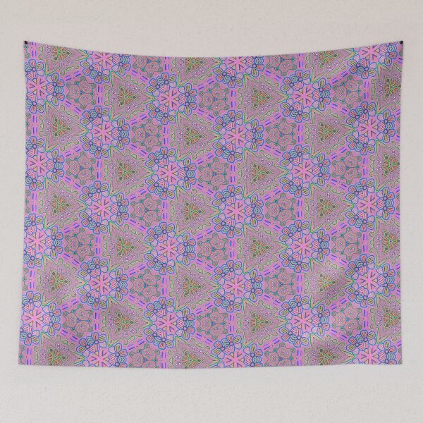 Item preview, Mola Embroidery Pattern of Flowers and Animals designed and sold by ZenArt-Fern.