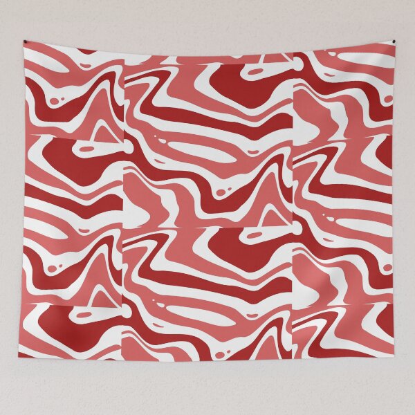 Item preview, Blood red wavy pattern  designed and sold by IceyDel.