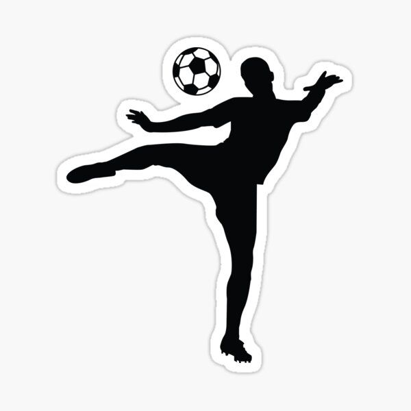 Item preview, Soccer player, soccer Silhouette player, Player Kicking ball designed and sold by BlueDiamond-19.