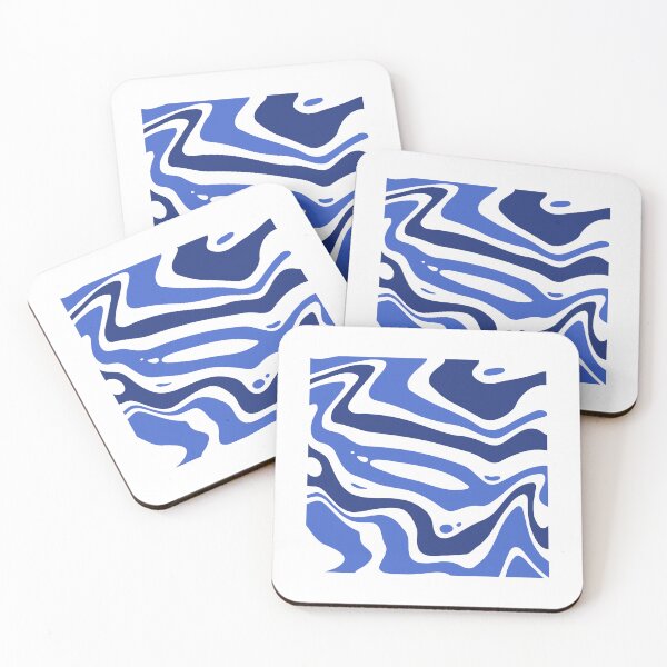 Item preview, Deep blue wavy pattern designed and sold by IceyDel.