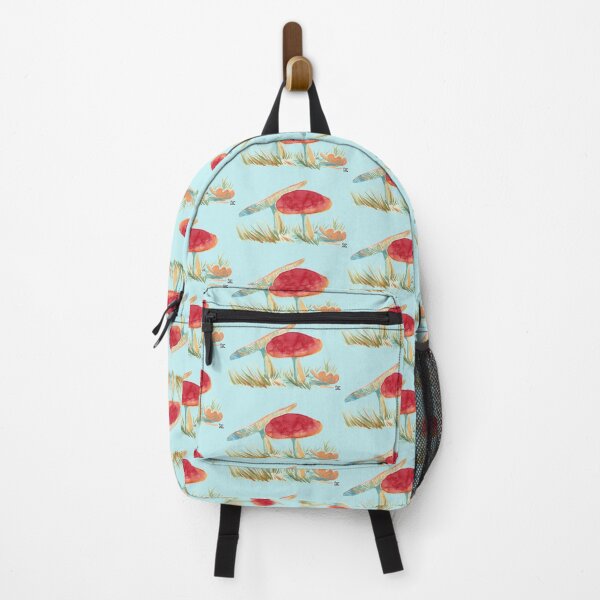 Item preview, Redcap mushrooms baby blue designed and sold by funahoe.
