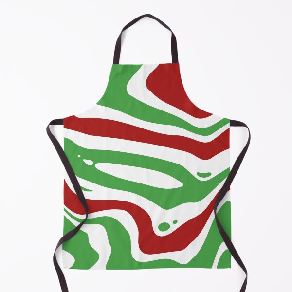 Item preview, Christmas green and red wavy pattern  designed and sold by IceyDel.