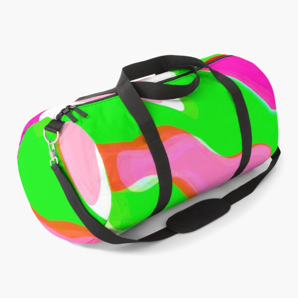 Item preview, Multicolor Neon Pink, Neon Green, White and Pink Tones Bubbly Pattern Design designed and sold by theprintedclub.