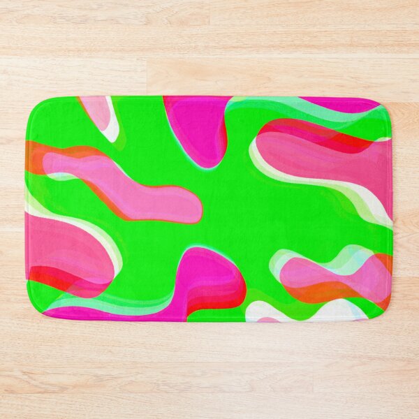 Item preview, Multicolor Neon Pink, Neon Green, White and Pink Tones Bubbly Pattern Design designed and sold by theprintedclub.