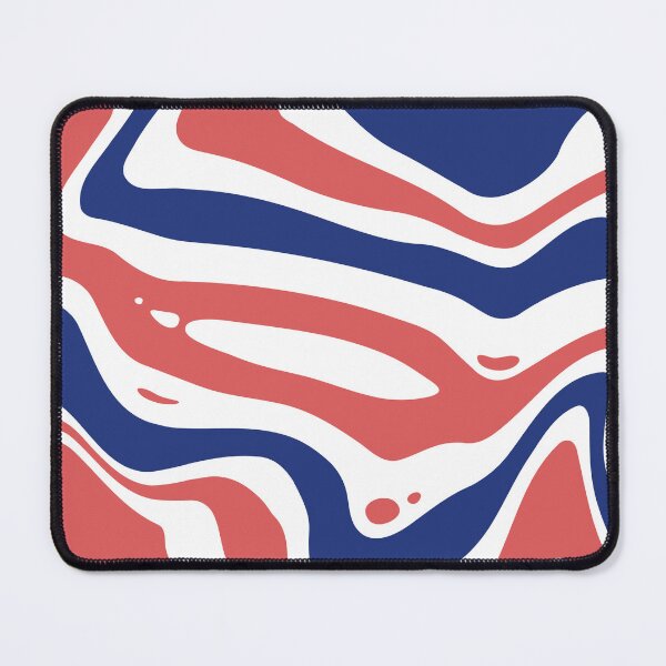 Artikelvorschau, Blue and red wavy pattern  entworfen und verkauft von IceyDel.