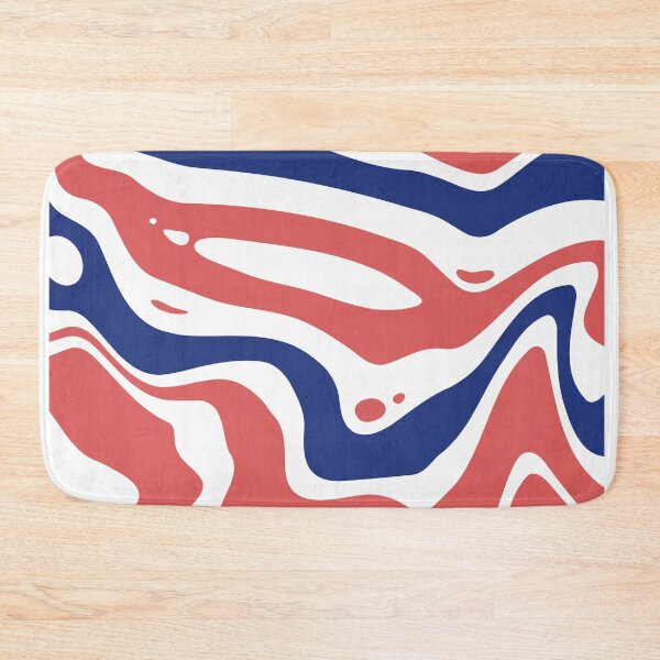 Artikelvorschau, Blue and red wavy pattern entworfen und verkauft von IceyDel.