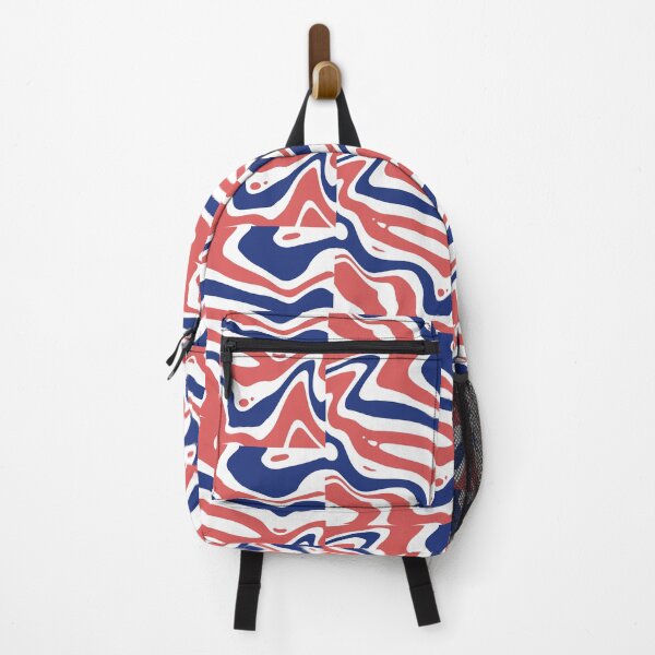 Artikelvorschau, Blue and red wavy pattern  entworfen und verkauft von IceyDel.
