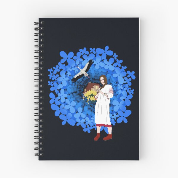 Item preview, Ukrainian woman, Stork and flowers designed and sold by KateQR.
