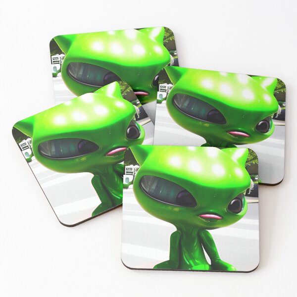 Item preview, Funny Green Cute Alien Art designed and sold by Neo-Expression.
