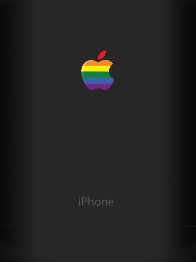 iPhone space gray black lesbian gay lgbt rainbow flag by PonytaClub