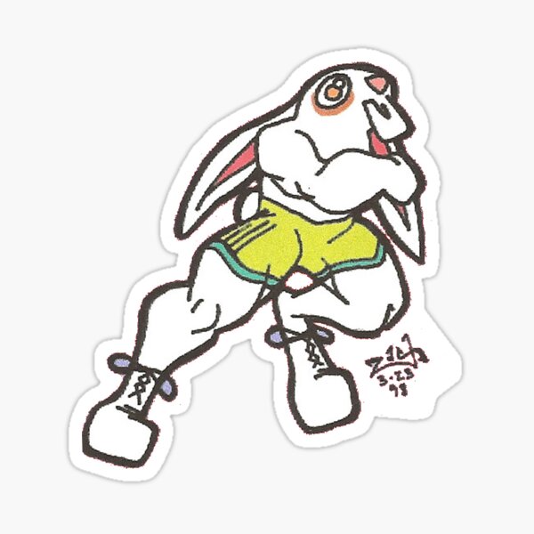 Science Club Rabbit Sticker