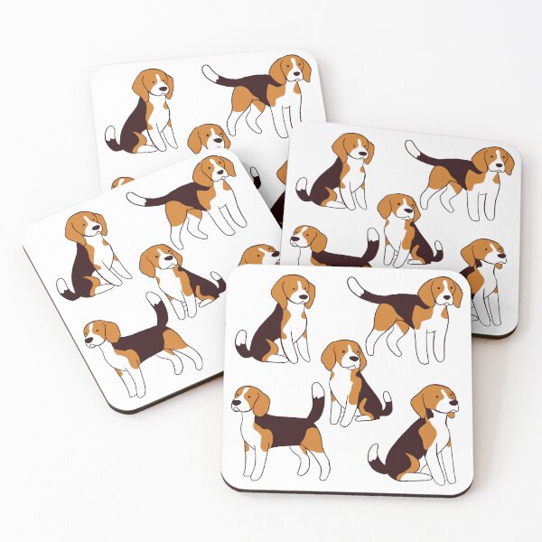 Item preview, Cute Beagle dog illustration pattern  designed and sold by Yarafantasyart.