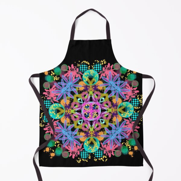 Item preview, Neon Mandala Flower Abstract designed and sold by Chatchot.