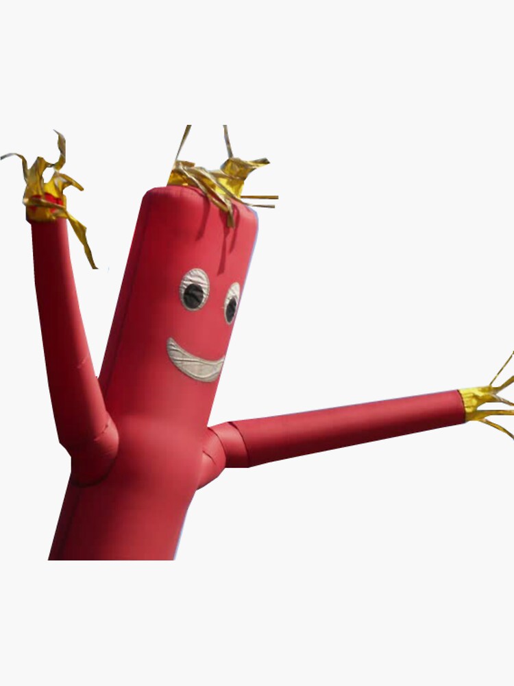 "car dealership balloon man" Sticker for Sale by noahthedoughnut