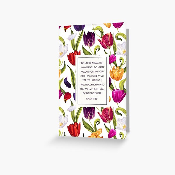 Item preview, Isaiah 41:10 (Tulips) designed and sold by Paper Bee Gift Shop.