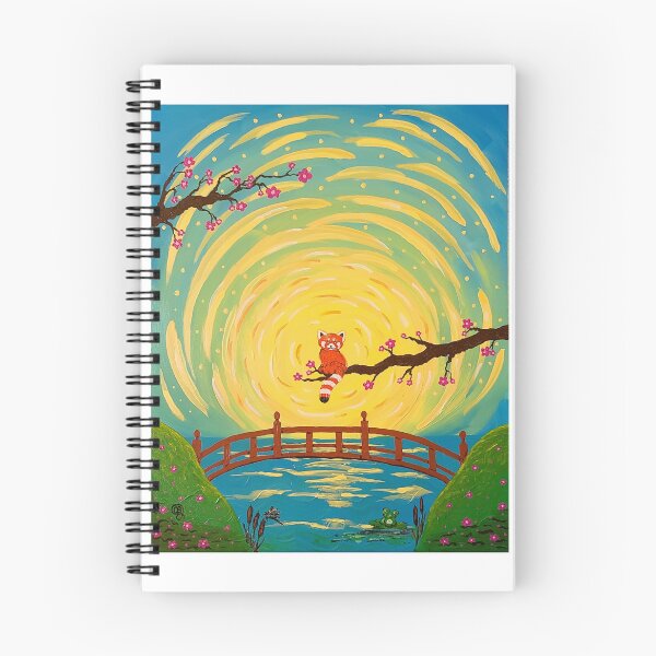 Item preview, Red panda in spiraling sun designed and sold by Cathy Bishop Jones Art.