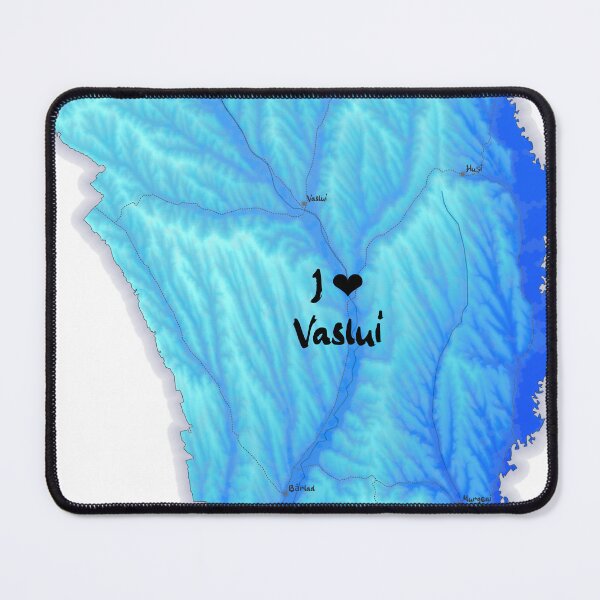 Item preview, Vaslui County Map, România 2 designed and sold by maptheclouds.