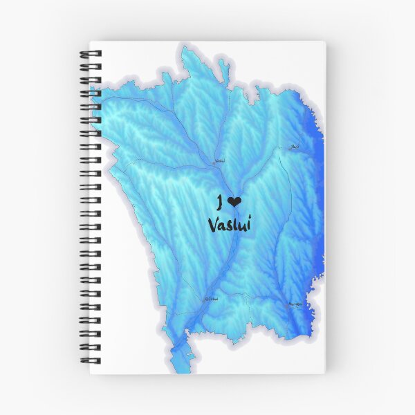 Item preview, Vaslui County Map, România 2 designed and sold by maptheclouds.