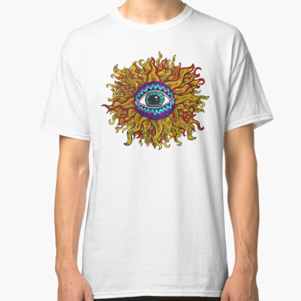 Psychedelic Sunflower - Just the flower Classic T-Shirt
