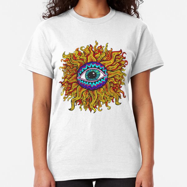 Psychedelic Sunflower - Just the flower Classic T-Shirt