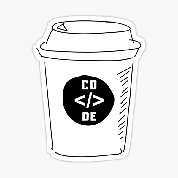 coffee-and-code-quotes-coffee-and-coding-sticker-for-sale-by