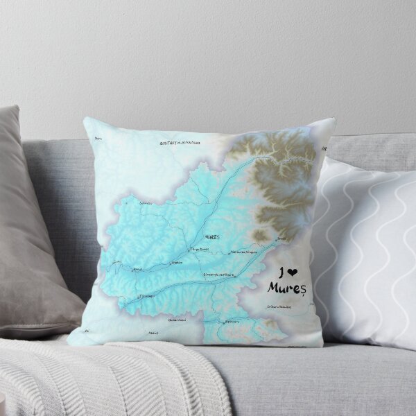 Item preview, Mureș County Map, România designed and sold by maptheclouds.