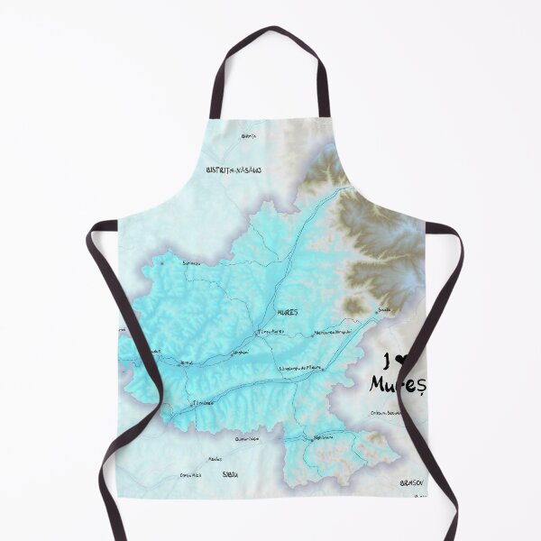 Item preview, Mureș County Map, România designed and sold by maptheclouds.