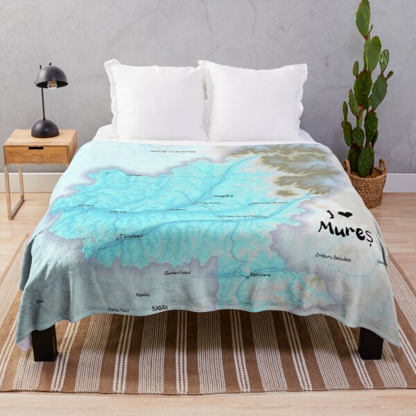 Item preview, Mureș County Map, România designed and sold by maptheclouds.