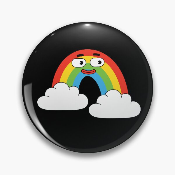 Item preview, Cartoon Rainbow Face in Clouds Illustration designed and sold by PrintPortal.