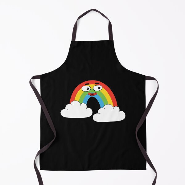 Item preview, Cartoon Rainbow Face in Clouds Illustration designed and sold by PrintPortal.