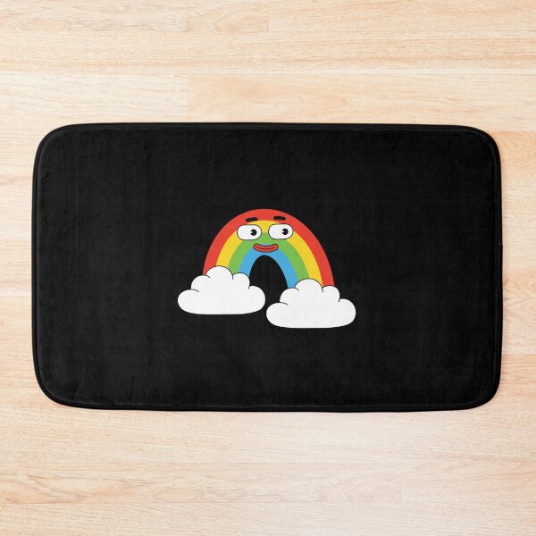 Item preview, Cartoon Rainbow Face in Clouds Illustration designed and sold by PrintPortal.