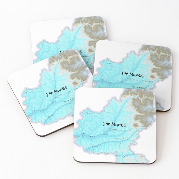 Item preview, Mureș County Map, România 2 designed and sold by maptheclouds.